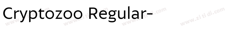 Cryptozoo Regular字体转换